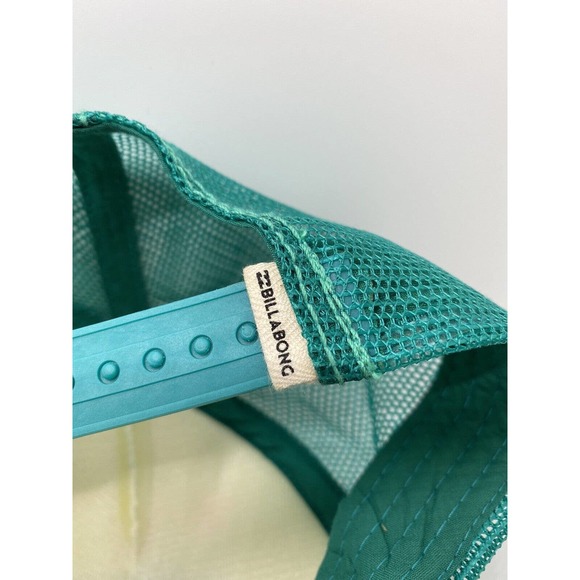 Billabong California Love Padded Mesh Trucker Hat Baseball Cap Green SnapBack - Picture 7 of 8